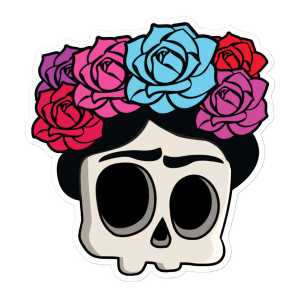 Calaverito como Frida Sticker (Frida Skull)