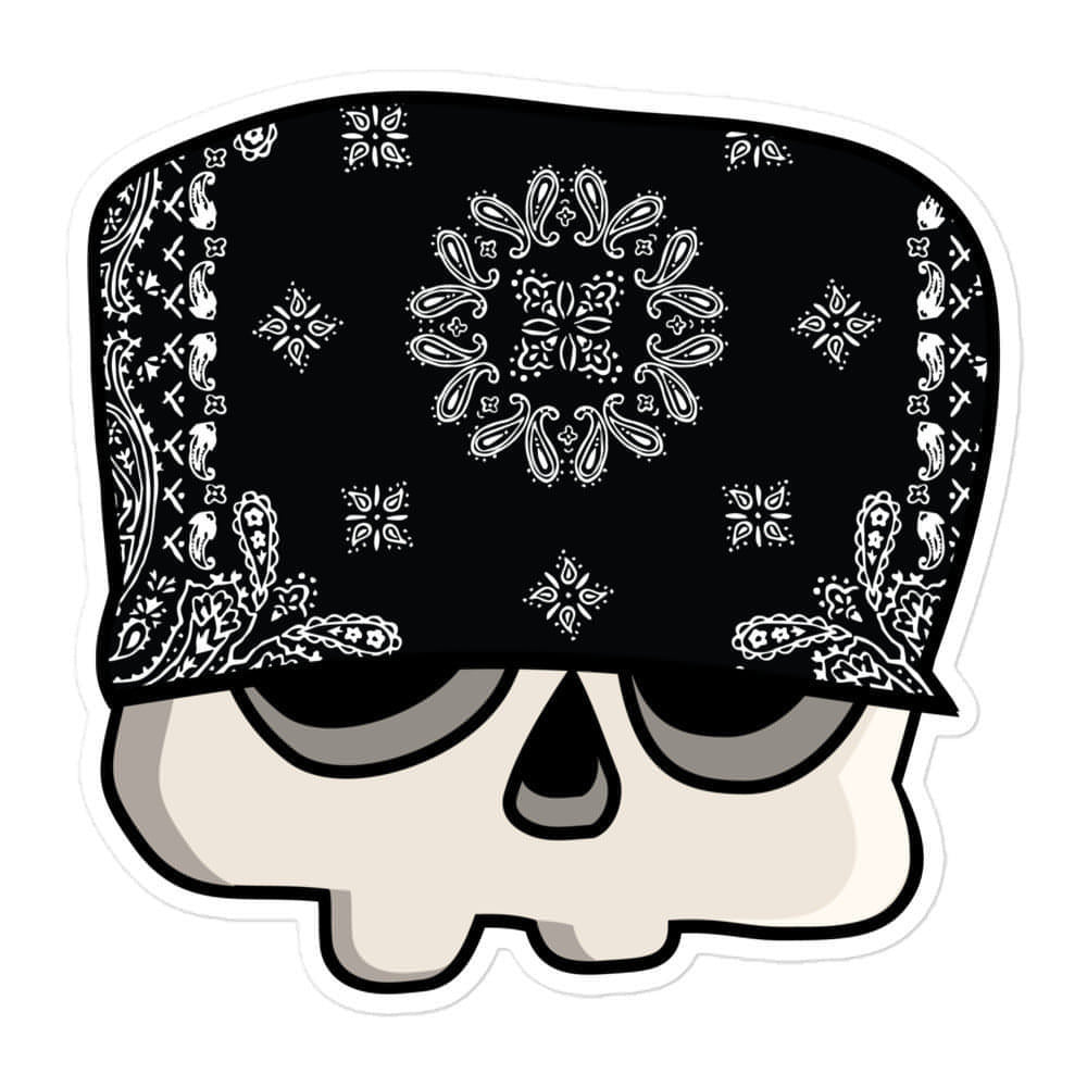 Calaverito Cholo V2 Sticker (Gangsta Skull)